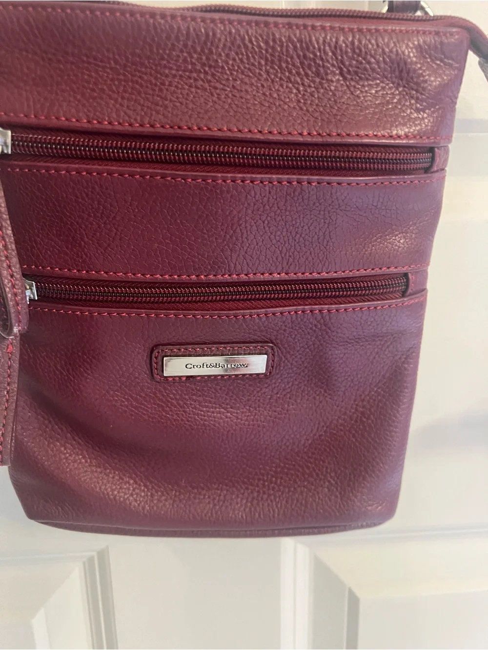 croft & barrow Burgundy Crossbody Bag